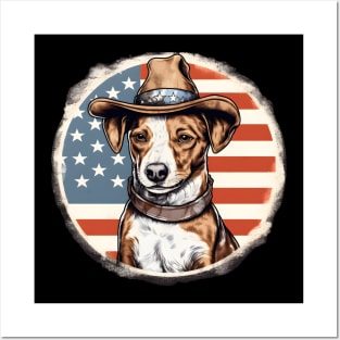 Jack Russell Terrier 4th of July Posters and Art